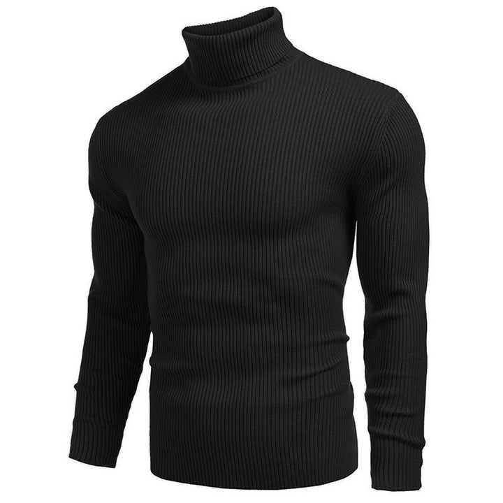 Men's turtleneck sweater made of fine rib knit Lisslune