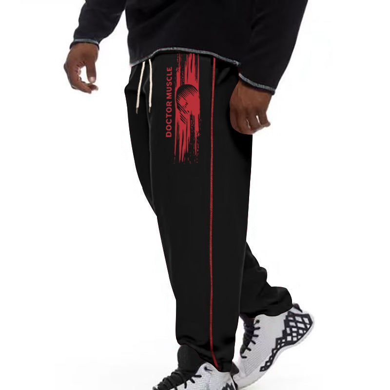 Men's cozy sports jogging pants with side stripes Lisslune