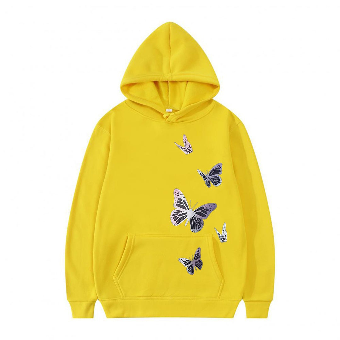 Women's hoodie with delicate butterfly motif Lisslune