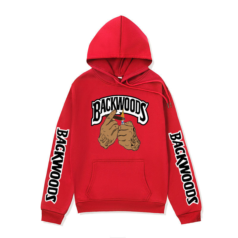Women’s hooded sweater with creative graphic design and side kangaroo pockets Lisslune