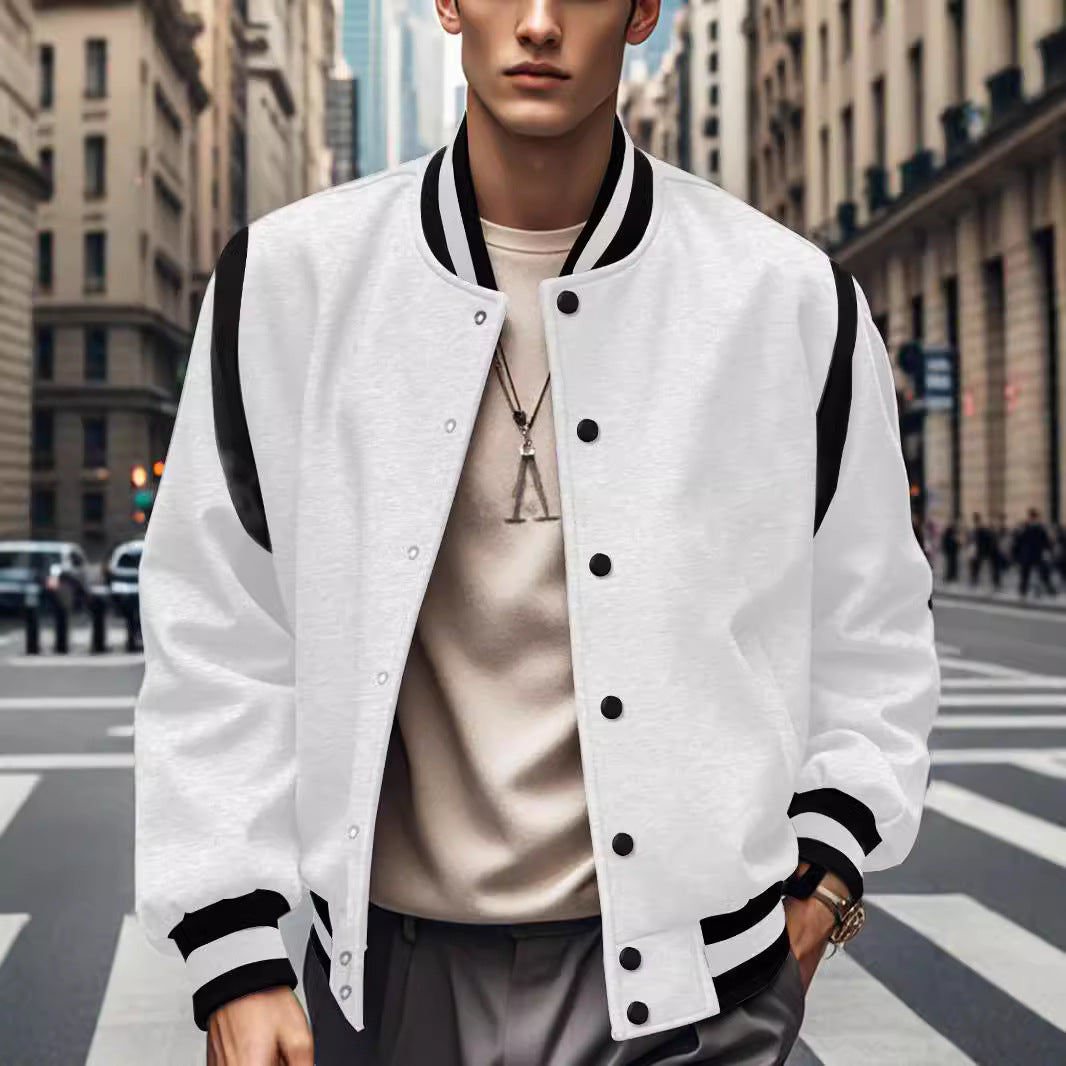 Men's stylish bomber jacket with contrast details Lisslune