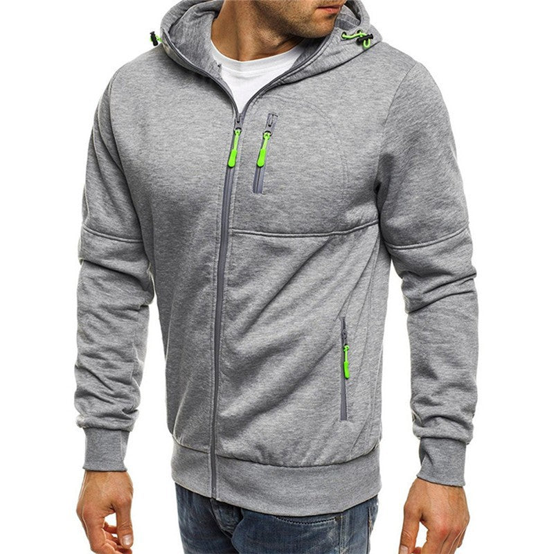 Men's functional hoodie with a slim fit and practical zippered pockets Lisslune