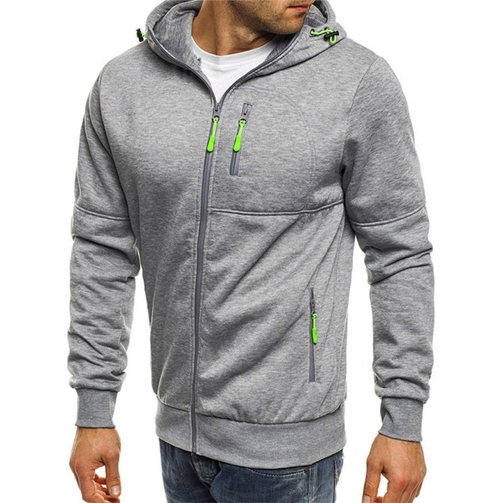 Men's functional hoodie with a slim fit and practical zippered pockets Lisslune