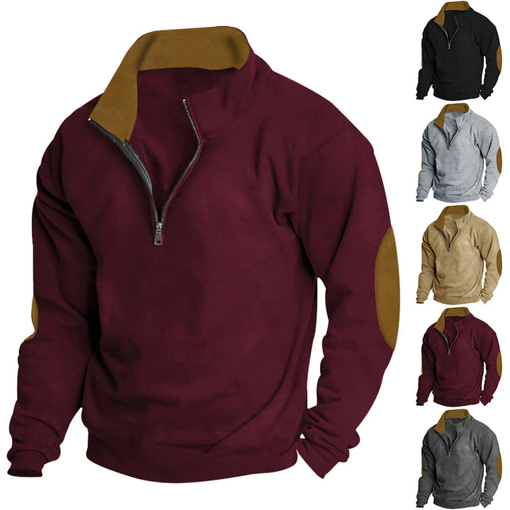 Men's sweater with high collar and zip closure Lisslune