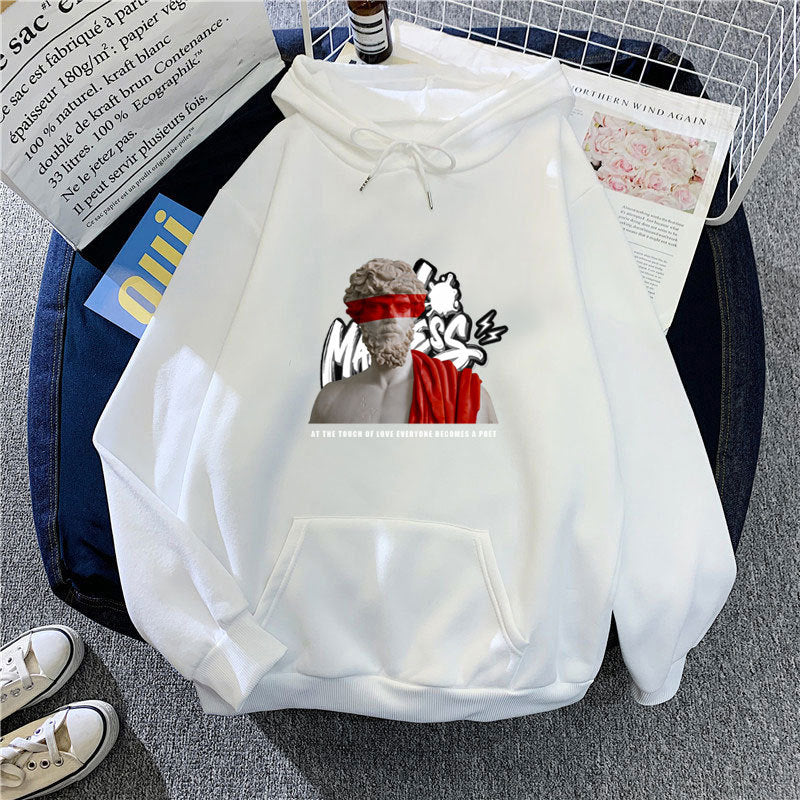 Women’s hoodie with modern graphic print and inspiring lettering Lisslune