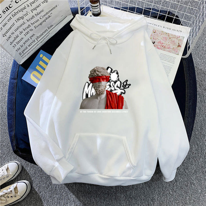 Women’s hoodie with modern graphic print and inspiring lettering Lisslune