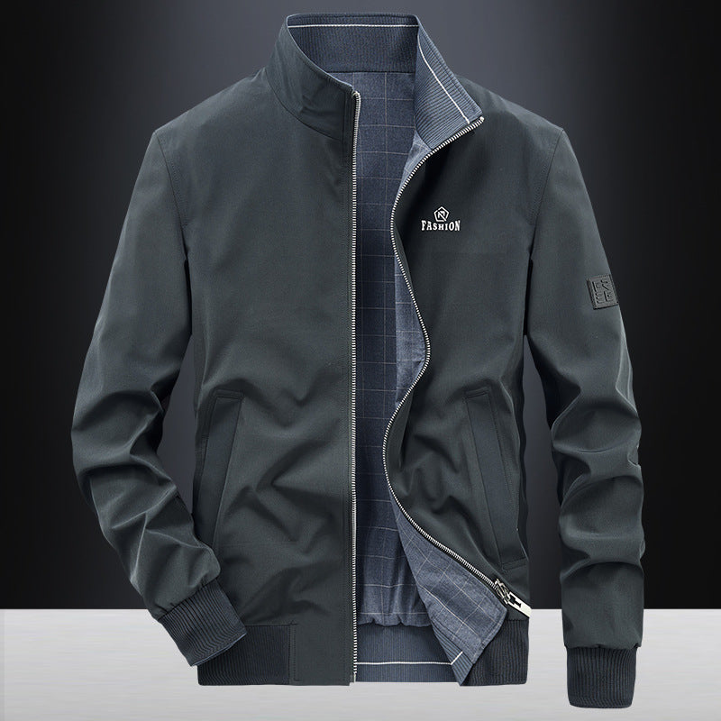 Men's Fashionable Bomber Jacket with Soft Inner Lining Lisslune
