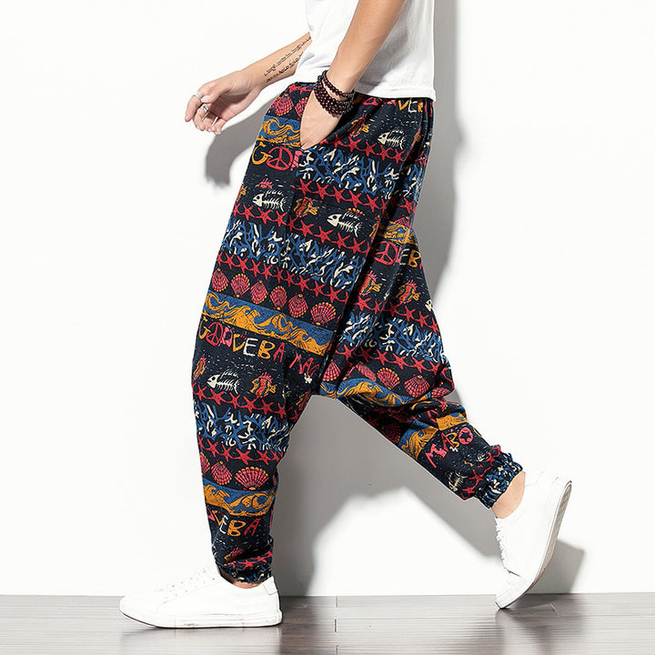 Unisex Patterned Leisure Pants Lisslune
