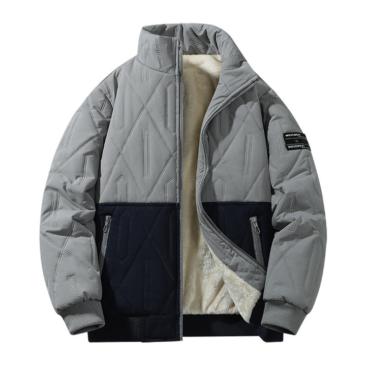 Men's insulated quilted jacket with high collar and soft inner lining Lisslune