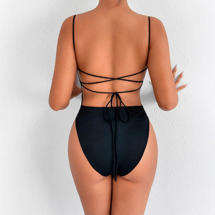 Damen Body mit tiefem Ausschnitt und schmalen Trägern Lisslune