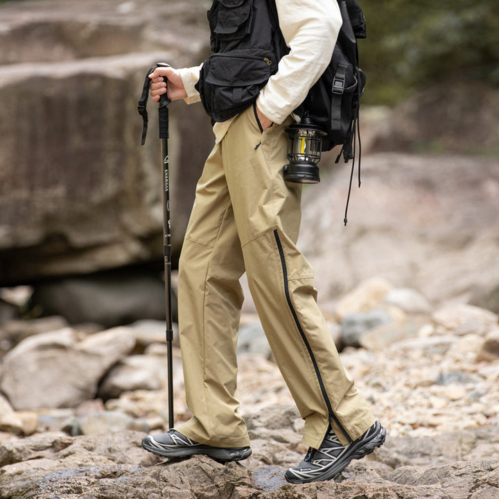 Men's Technical Sports Pants with Elastic Waistband and Practical Pockets Lisslune