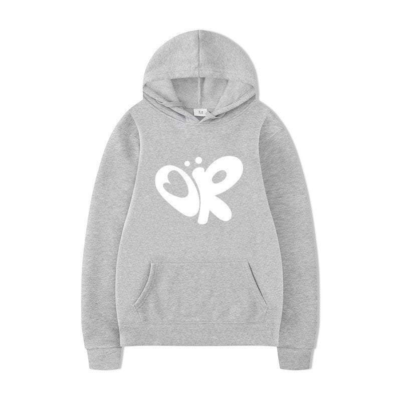 Women’s hoodie with large print and practical kangaroo pocket Lisslune