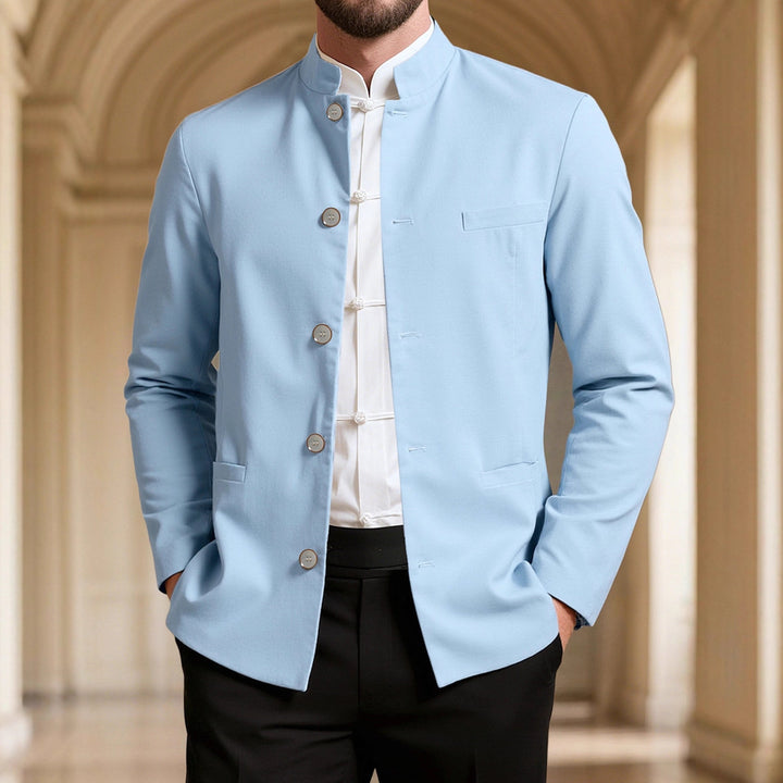 Men's stylish stand-collar blazer Lisslune