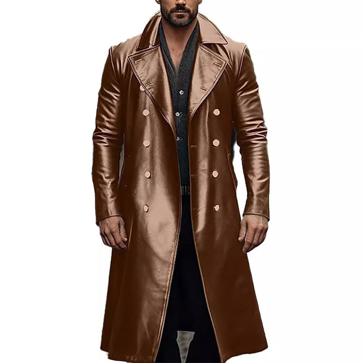 Men's elegant oversized trench coat made of high-quality material Lisslune