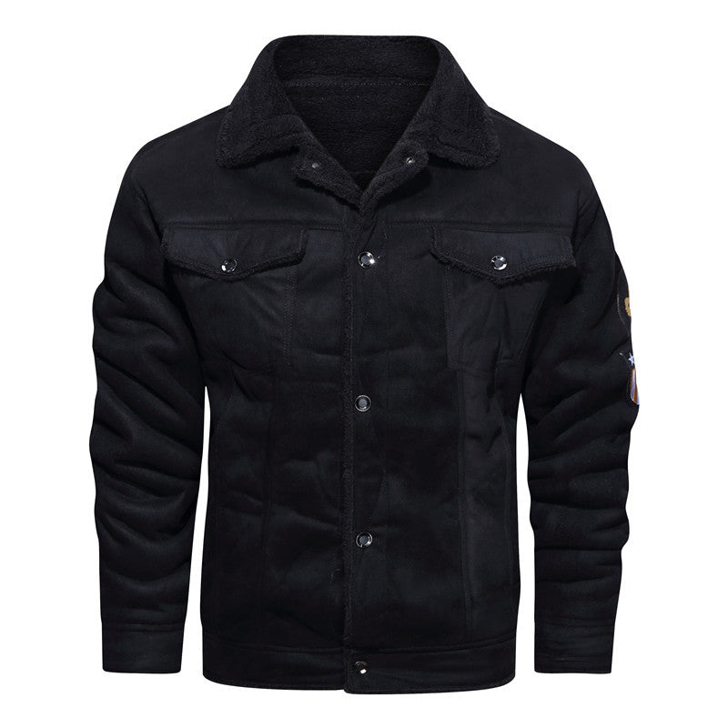 Men's Leather Jacket In Vintage Style with Warm Lining Lisslune