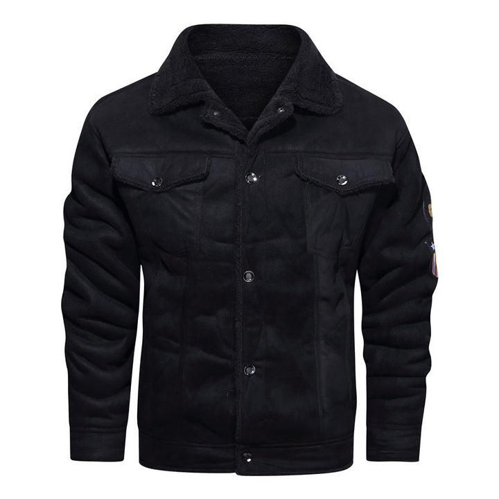 Men's Leather Jacket In Vintage Style with Warm Lining Lisslune
