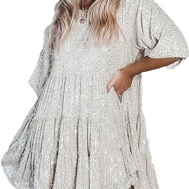 Women’s evening dress with sparkling sequins Lisslune