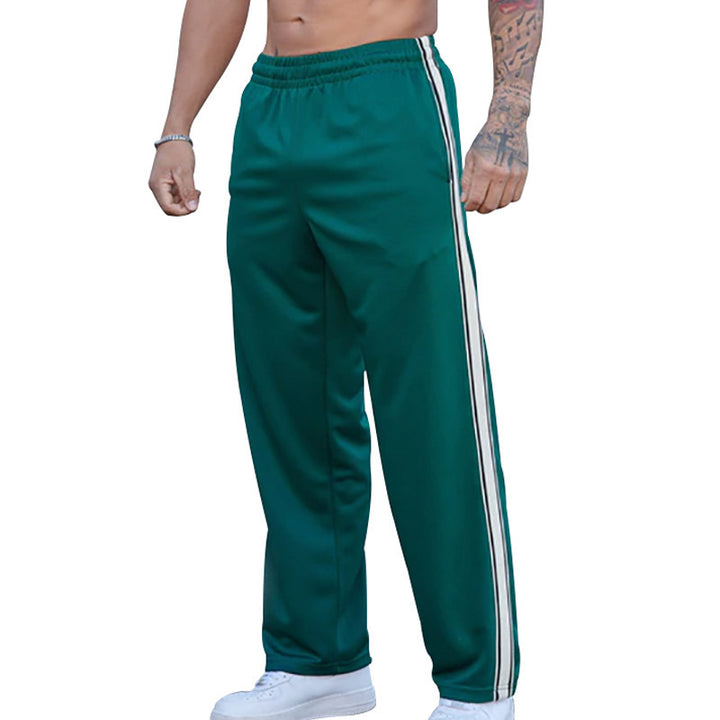 Men's sporty training pants with side contrast elements Lisslune