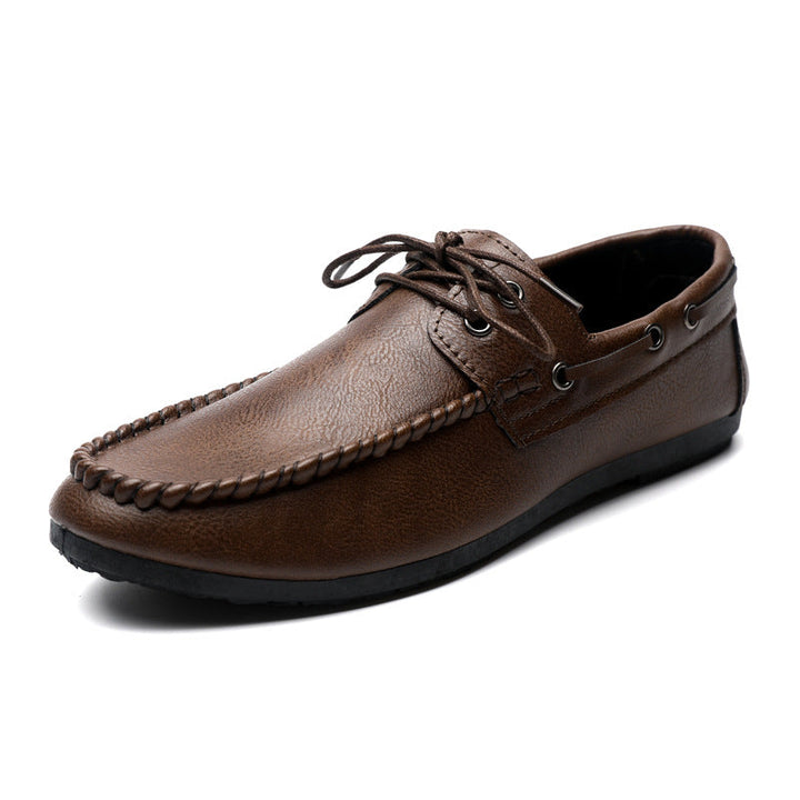 Men's loafers with elegant lacing and non-slip sole Lisslune