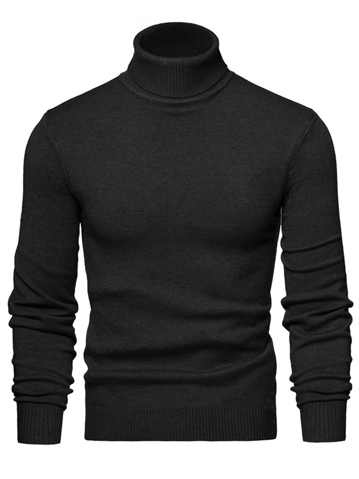 Men Timeless Turtleneck Sweater made of Soft Wool Lisslune