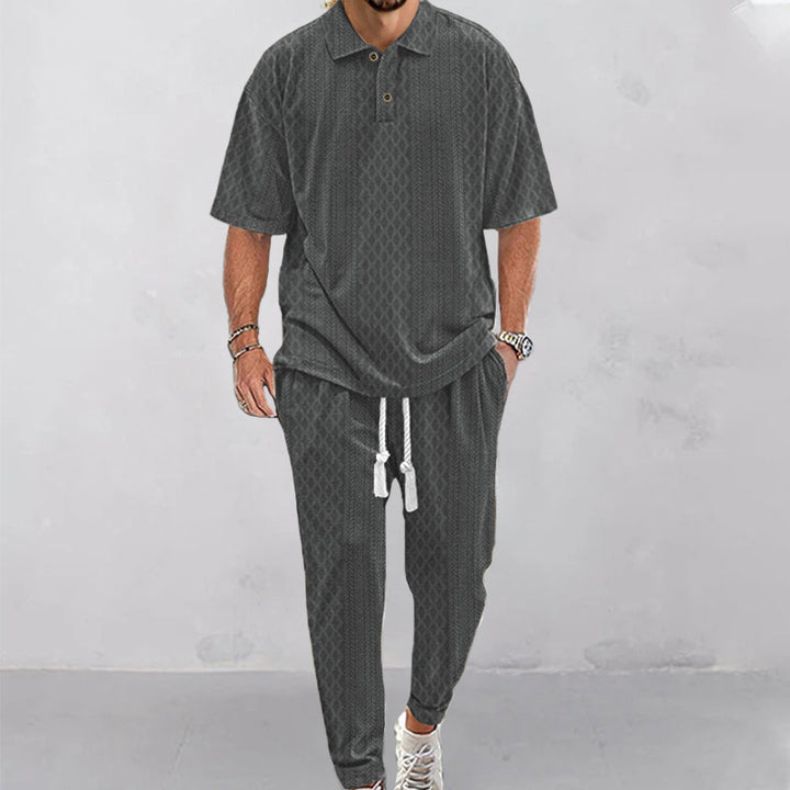 Men's Casual Tracksuit with Fashionable Structure Design Lisslune