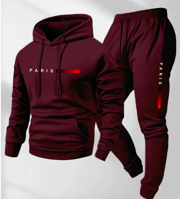 Women’s hoodie and jogging pants set with modern Paris design Lisslune