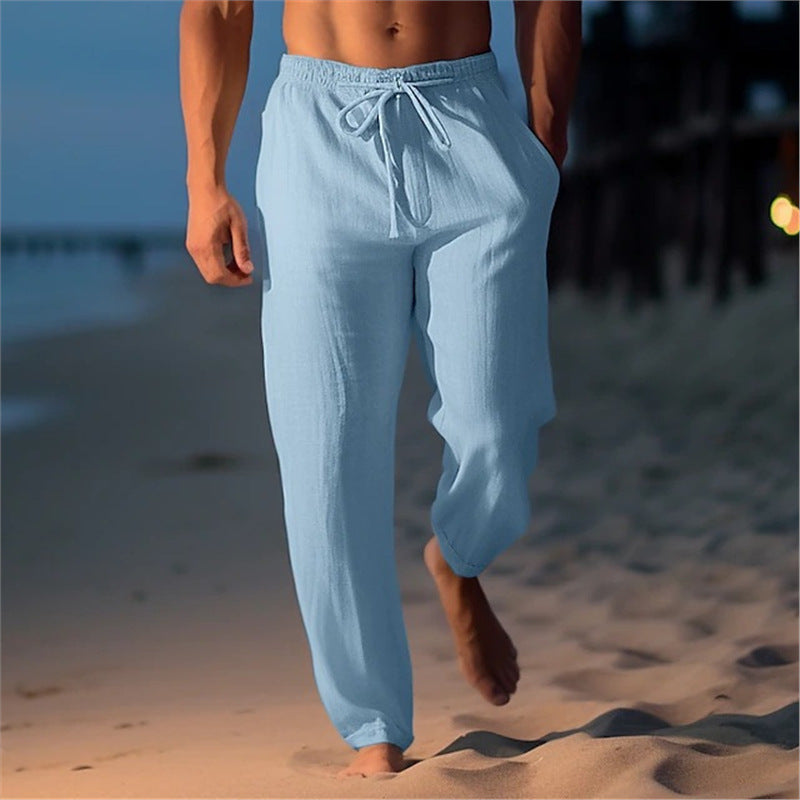 Men's breathable beach pants with adjustable waistband Lisslune
