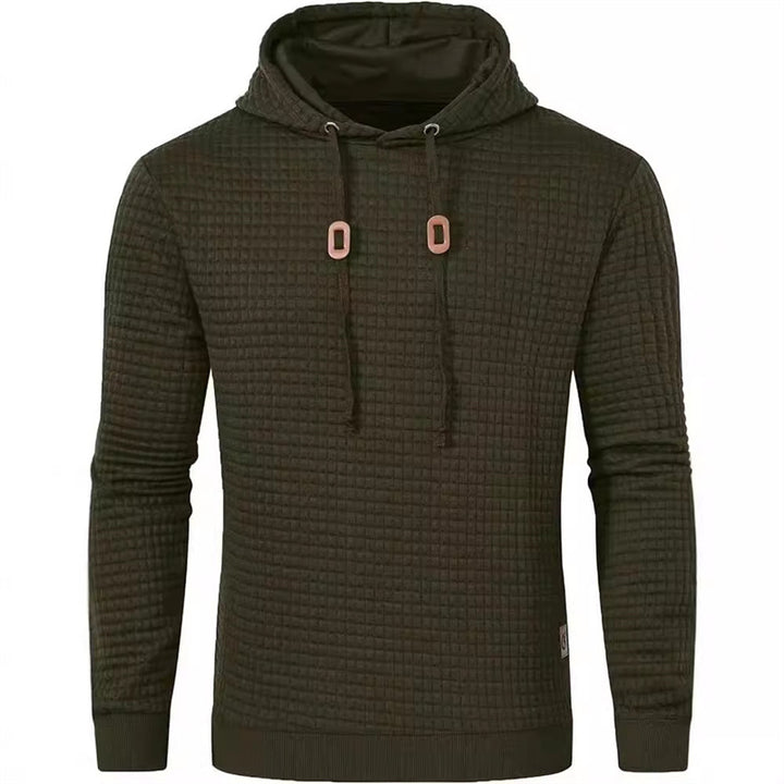 Men's hooded sweater with textured design Lisslune