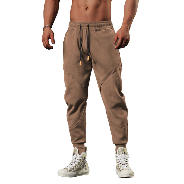 Men's modern sweatpants with innovative cut and practical pockets Lisslune