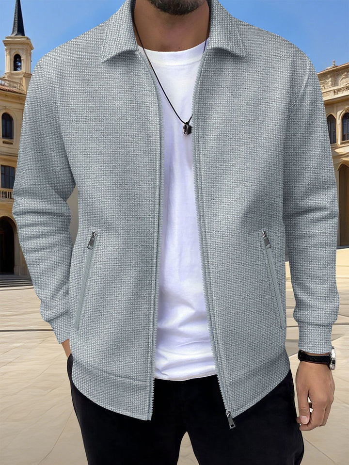 Men's modern cardigan with practical zip pockets and trendy design Lisslune