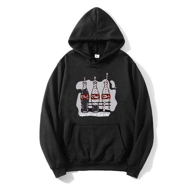 Women's hooded sweatshirt with playful Coca-Cola bottle motif Lisslune