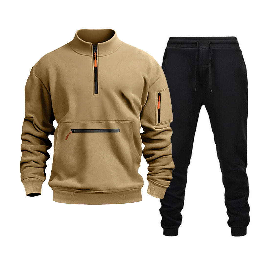 Men's sporty leisure set with practical zip pockets and modern cut Lisslune