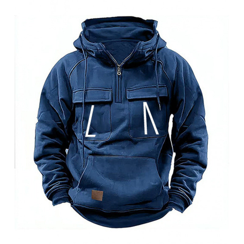 Men's leisure hoodie with pockets and modern fit Lisslune