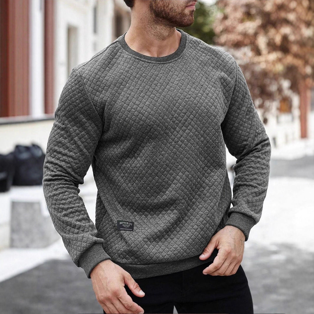 Men's Textured Sweatshirt Lisslune