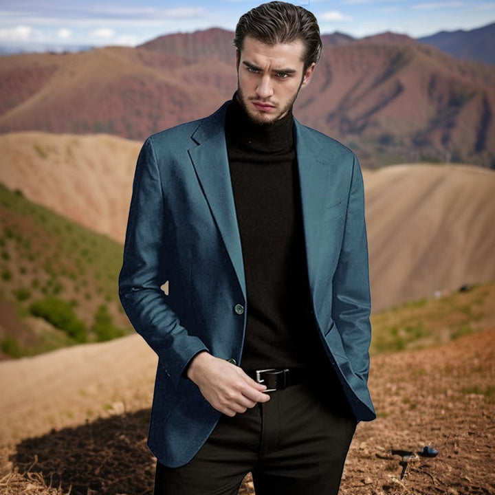 Men's elegant blazer with classic cut and modern accents Lisslune