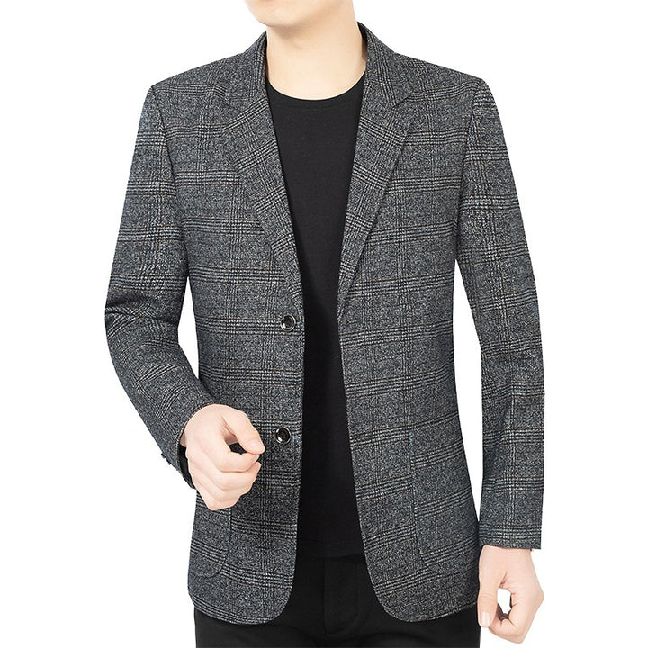 Men's Blazer Jacket Elegant made of checkered fabric Lisslune