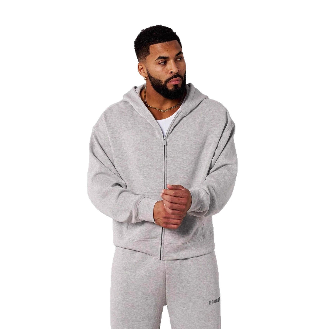 Men's hoodie with full zip and practical pockets Lisslune