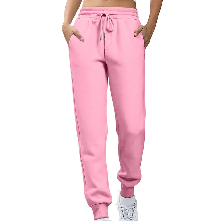 Women Relaxed Fit Sweatpants with Elastic Waistband and Side Pockets Lisslune