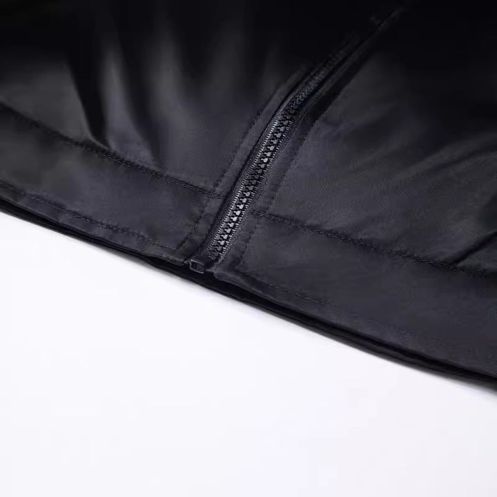 Men's Versatile Synthetic Leather Jacket Lisslune