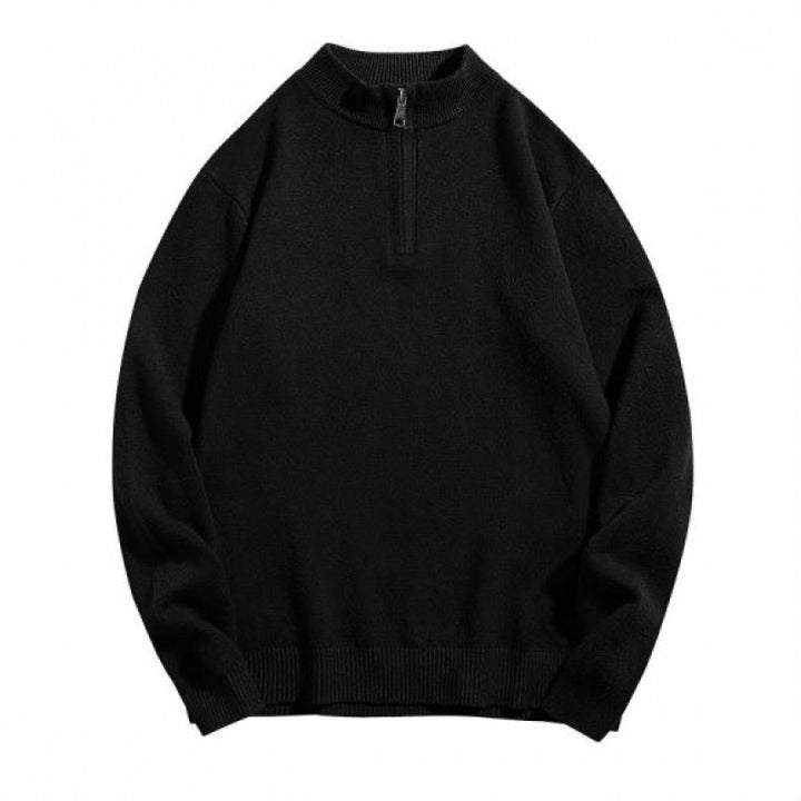 Men's cozy turtleneck sweater with zipper Lisslune