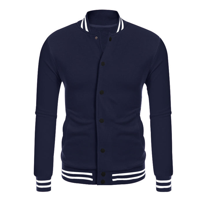 Men's sports jacket with contrasting cuffs and modern snap buttons Lisslune