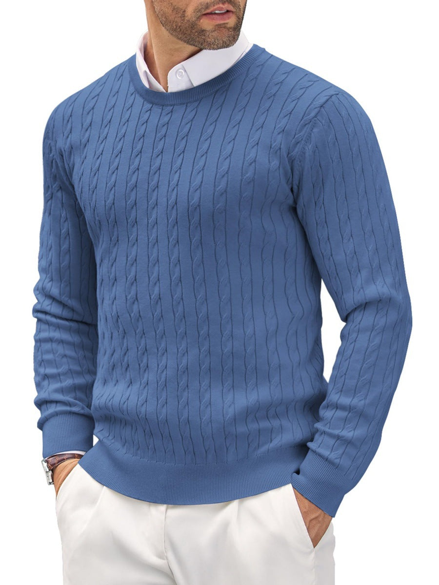 Men's knit sweater with herringbone pattern Lisslune
