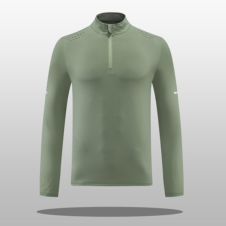Men's functional long-sleeve shirt with zipper and breathable material Lisslune