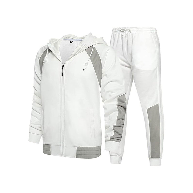 Men's sporty tracksuit with contrasting design and elastic cuffs Lisslune