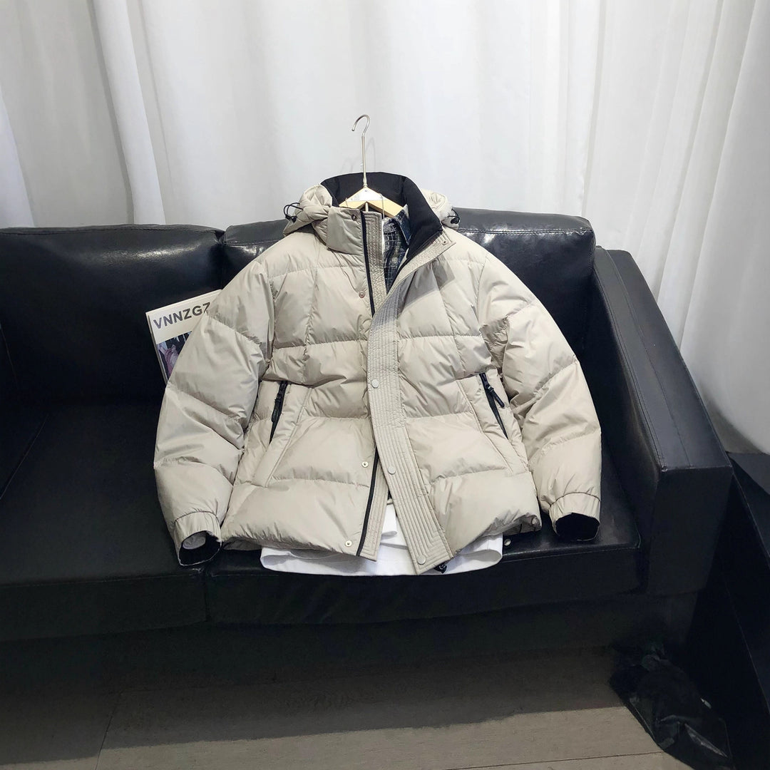 Men's Comfortable Winter Jacket with Practical Hood and Insulating Filling Lisslune