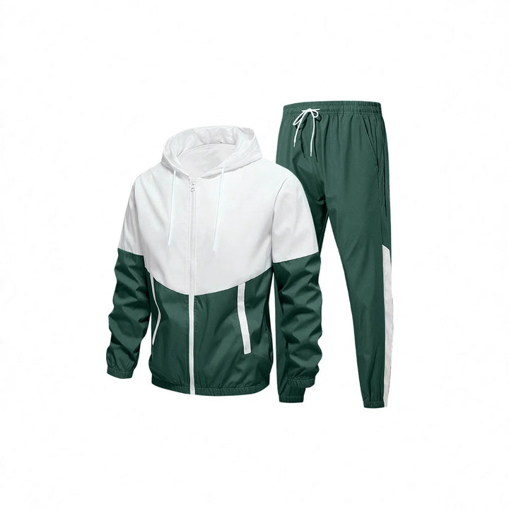 Men's Sporty Windbreaker Set with Breathable Materials Lisslune