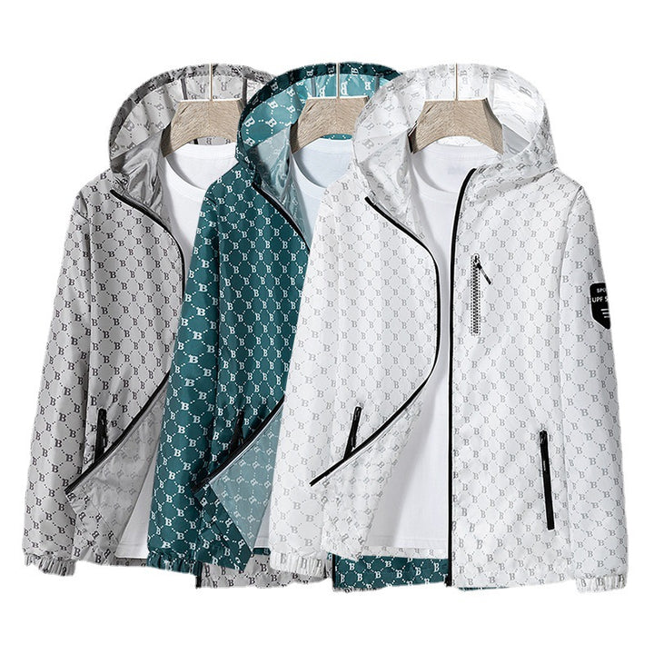 Men's Breathable Windbreaker with Reflective Details Lisslune