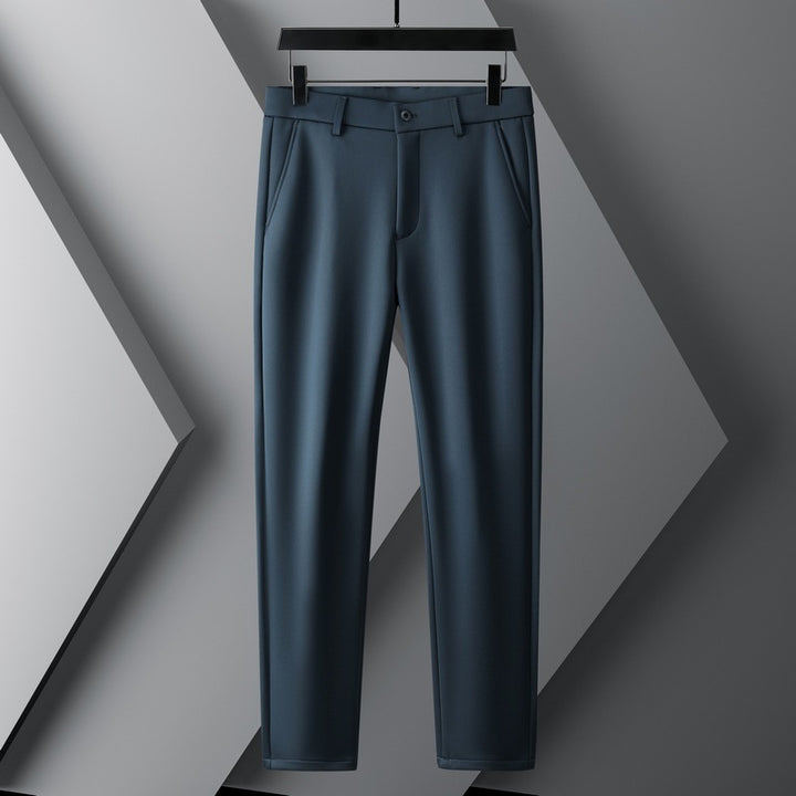 Men's modern chino pants with elastic waistband and side pockets Lisslune