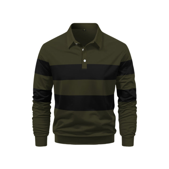 Men's Polo Shirt with sporty stripe design Lisslune