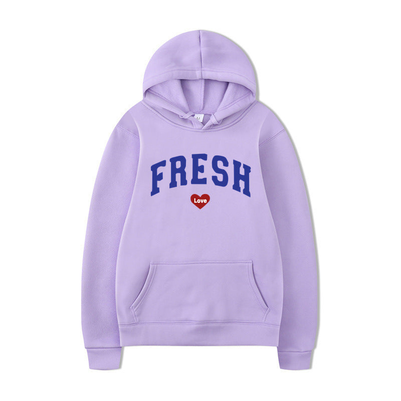 Women's hoodie with playful lettering and soft inner fleece Lisslune